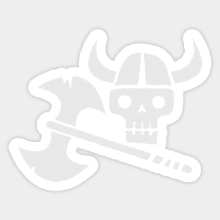 Just a Viking Skull Sticker